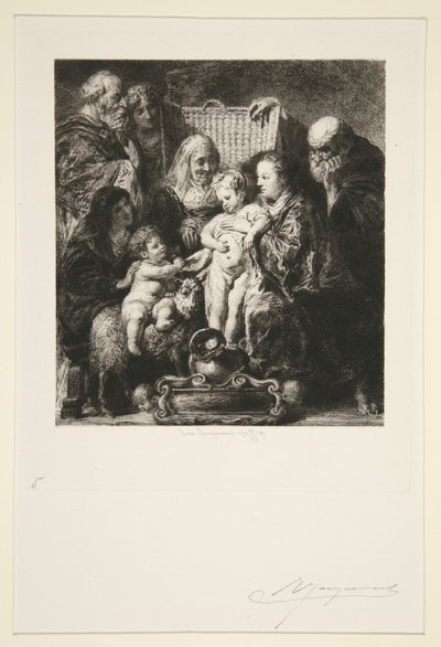 Hellige Familie af Jules Ferdinand Jacquemart