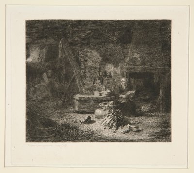 Interiør af et hollandsk køkken af Jules Ferdinand Jacquemart