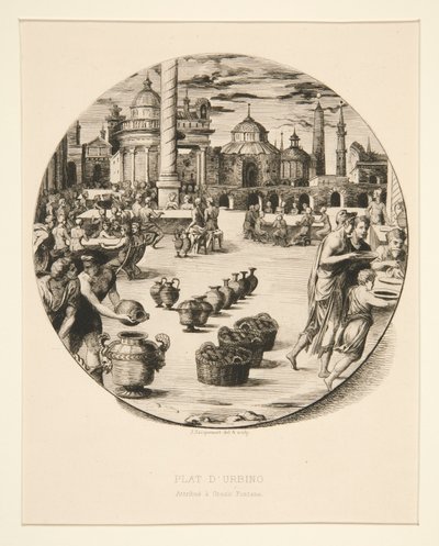 Plat d af Jules Ferdinand Jacquemart