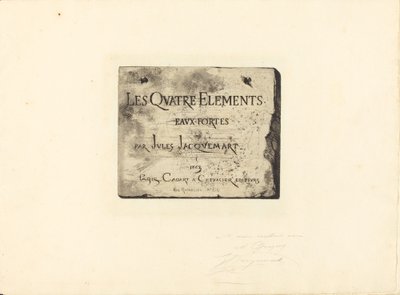 Titel side af Jules Ferdinand Jacquemart