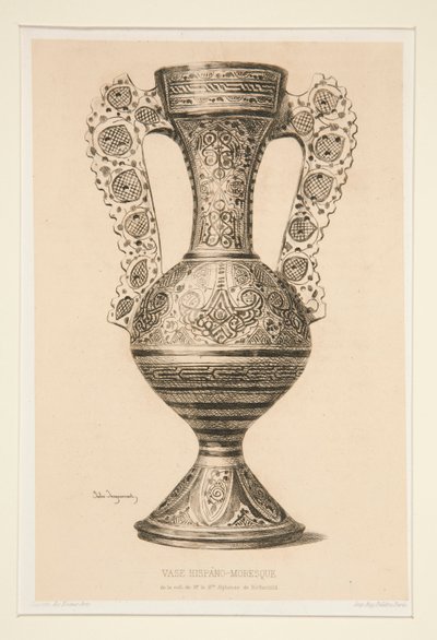 Hispano-Moresk vase af Jules Ferdinand Jacquemart