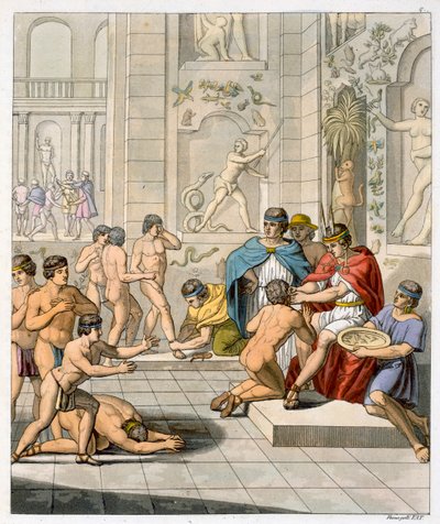 Ceremoni i inkahovedstaden Cuzco, Peru, c1820-1839 af Jules Ferrario