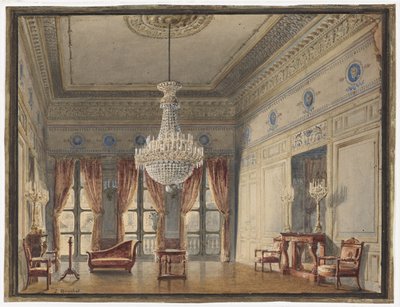 Salonen i Montpensier -fløjen, Palais Royal af Jules Frédéric Bouchet