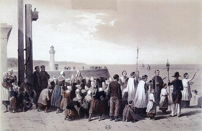 Velsignelse af havet ved Pollet, Dieppe af Jules Gaildrau