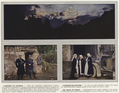 Kapellan og pastor, Clermont-En-Argonne, Les Anges du Front af Jules Gervais Courtellemont