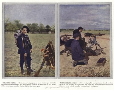 Alpine Hunter, Alpine Gunners af Jules Gervais Courtellemont