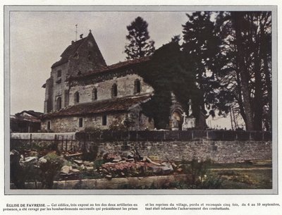Favresse kirke af Jules Gervais Courtellemont
