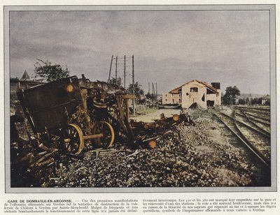 Dombasle-En-Argonne station af Jules Gervais Courtellemont
