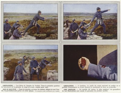 Grenadier, Grenadier, Sur Le Qui-Vive, En granat af Jules Gervais Courtellemont