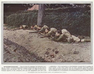 skotsk infanteri af Jules Gervais Courtellemont