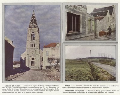 The Church of Barcy, Barcy, Tranchees Francaises af Jules Gervais Courtellemont