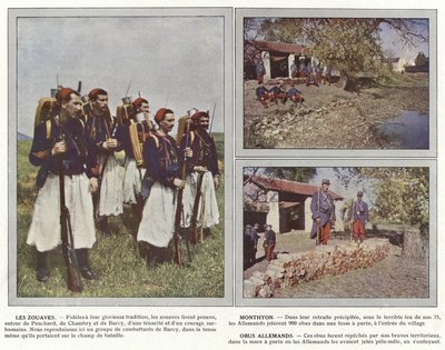 Zouaverne, Monthyon, tyske skaller af Jules Gervais Courtellemont