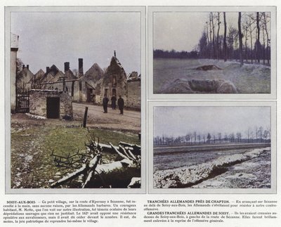 Soisy-aux-Bois, tyske tranchees nær Chapton, stortyske tranchees af Soisy af Jules Gervais Courtellemont