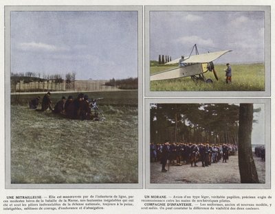 Et maskingevær, et morane, infanterikompagni af Jules Gervais Courtellemont