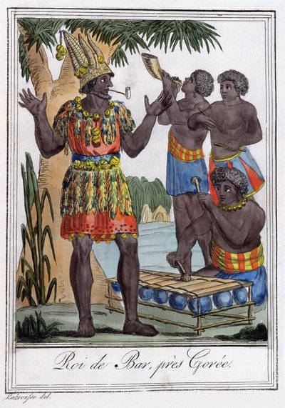 Kongen af Bar, øen Goree, Senegal af Jules Grasset de Saint Sauveur