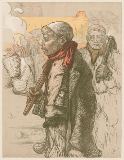 Au Pays Noir i det sorte land, ca. 1898. af Jules Gustave Besson