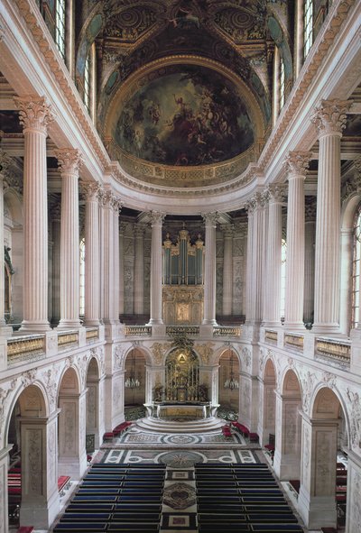 Indvendigt billede af kapellet, 1699-1710 foto af Jules Hardouin Mansart