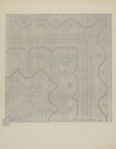 Candlewick Coverlet Woven, ca. 1936. af Jules Lefevere