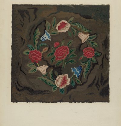 Hooked Rug, ca. 1936. af Jules Lefevere
