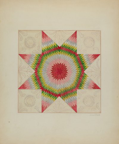 Patchwork Quilt, ca. 1936. af Jules Lefevere