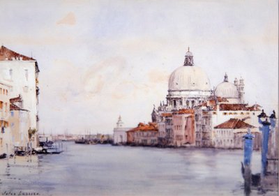Canal Grande, Venedig (akvarel på papir) af Jules Lessore