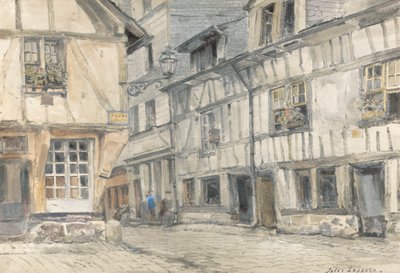 Udsigt over Rue de Lamitie af Jules Lessore
