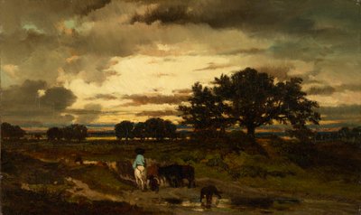 solnedgang af Jules Louis Dupré