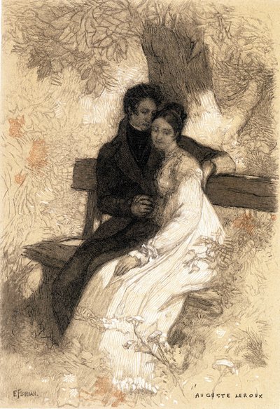 illustration for Eugenie Grandet by Auguste Leroux (print) af Jules Marie Auguste Leroux