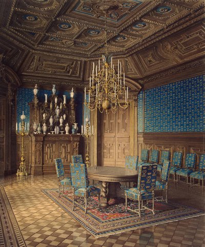 Stroganov-paladset i Sankt Petersborg. Spisestue, 1860