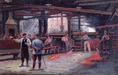 En krigsfabrik ved St. Roch af Jules Monge