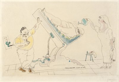 Skønhedssalon - "sparsommelig" af Jules Pascin