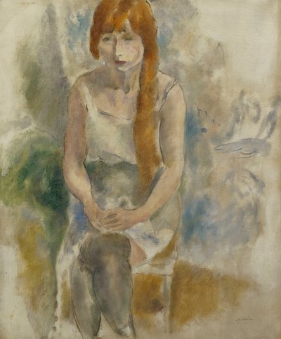 Model Siddende; Model Assis, af Jules Pascin
