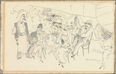 Scene af figurer af Jules Pascin