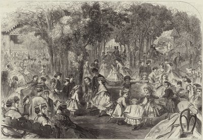 Børnebold på præ-catalansk (gravering) af Jules Pelcoq