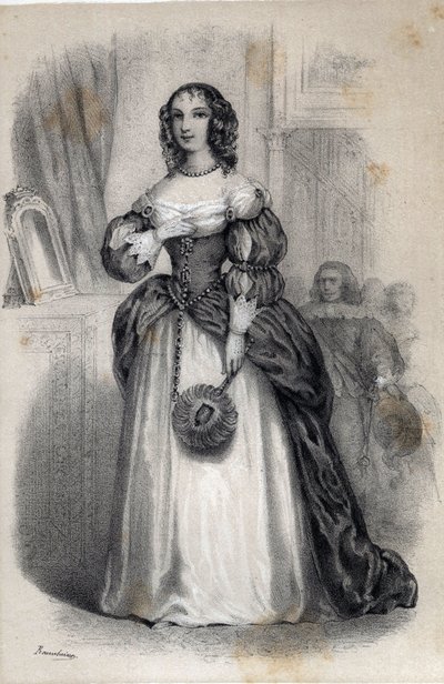 Portræt af Anne Marie de Gonzague de Cleves, Prinsesse Palatine af Jules and Raunheim Hermann David