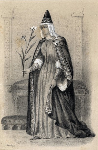 Portræt af grevinde Mathilde af Toscana, kendt som Canossa af Jules and Raunheim Hermann David