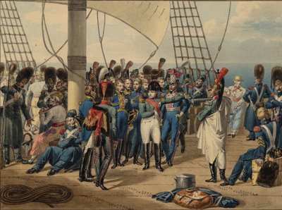 Napoleon vender tilbage fra øen Elba, 1815 af Jules Vernet