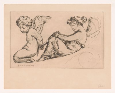Psyche ketent Amor af Jules de Goncourt