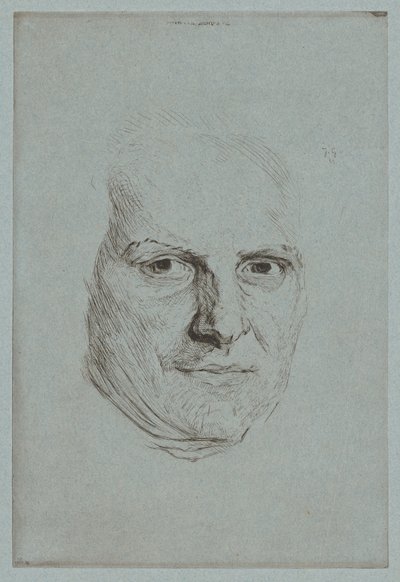 Abbé Raynals maske af Jules de Goncourt, after Maurice Quentin