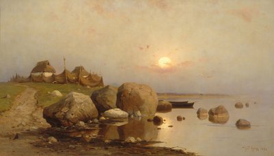 En fiskerby, 1892 af Juli Julievich Klever