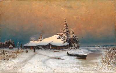 Vintersolnedgang, 1887 af Juli Julievich Klever