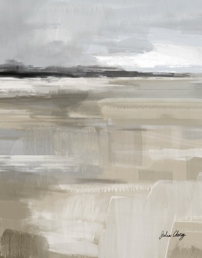Neutralt, abstrakt landskab af Julia Cheney