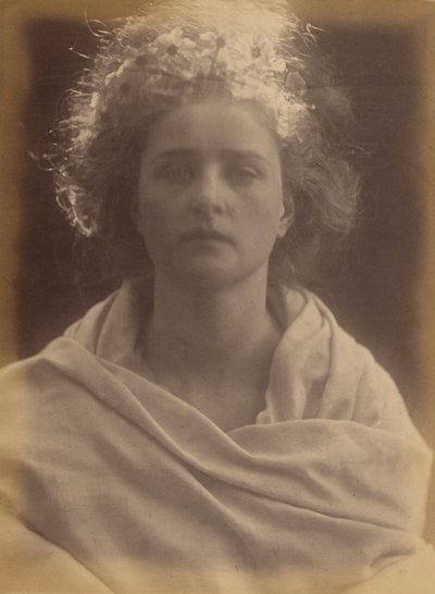 Aurora, morgenens gudinde, studie af Emily Peacock af Julia Margaret Cameron