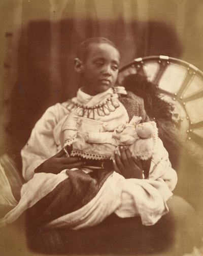 Déjatch Alámayou, kong Theodors søn, juli 1868. af Julia Margaret Cameron