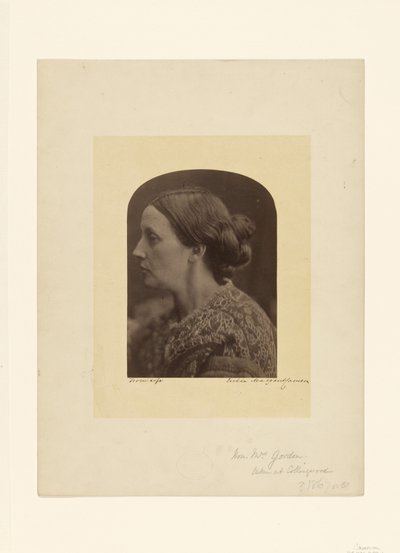 Den ærede fru Gordon / Caroline Emilia Mary Hershel af Julia Margaret Cameron