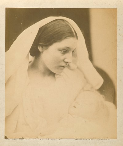La Madonna Riposata Resting in Hope, 1864 (albumin sølv foto) af Julia Margaret Cameron