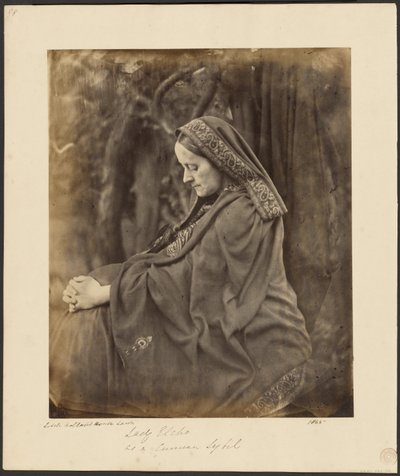 Lady Elcho som en kumeisk Sybil af Julia Margaret Cameron