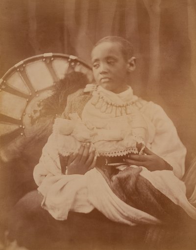 Prins Dejatch Alamayou af Abessinien, ca. 1868 af Julia Margaret Cameron