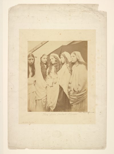 De fem tåbelige jomfruer af Julia Margaret Cameron