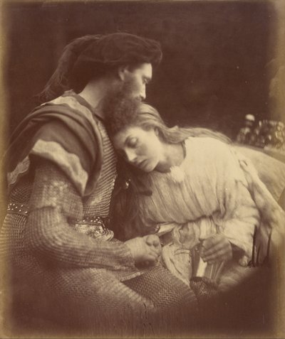 Afskeden mellem Sir Lancelot og dronning Guinevere af Julia Margaret Cameron